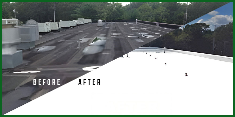 Image of a Before And After Of A Roof